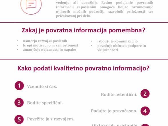 Pomen povratnih informacij za dolgoročni razvoj